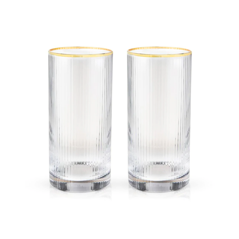 Meridian Crystal Highball Glasses