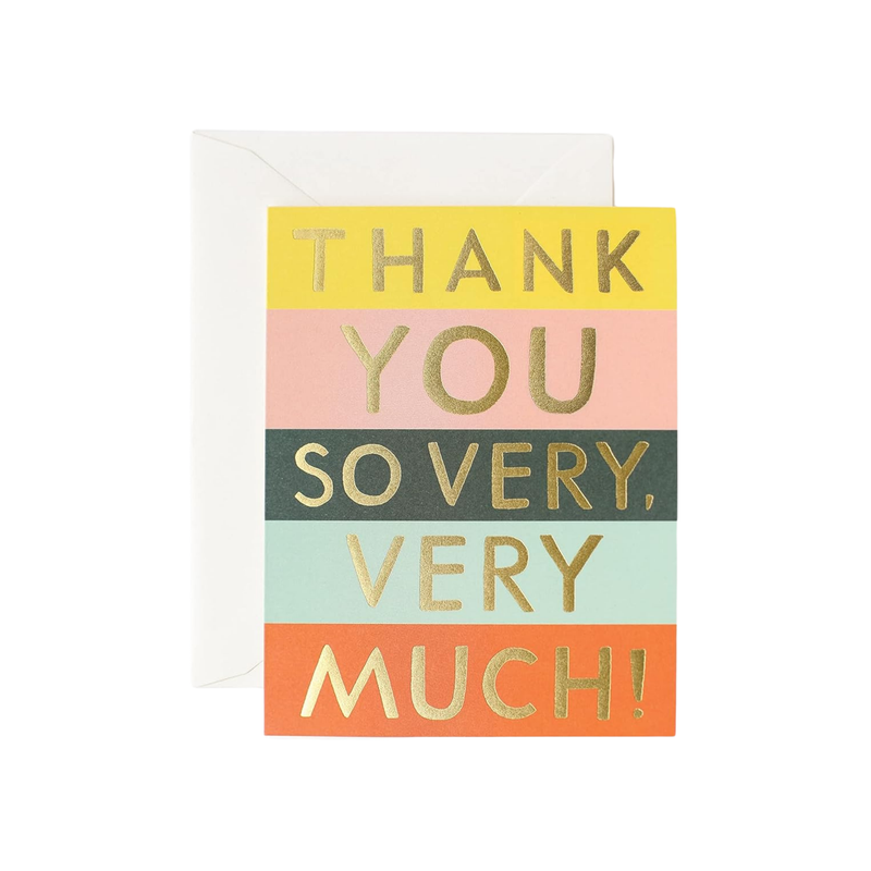 "Thank You" Block Card