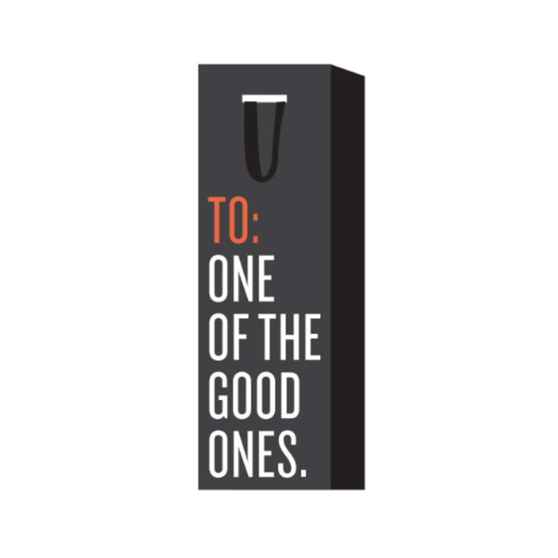 To: One of the Good Ones Gift Bag - Black