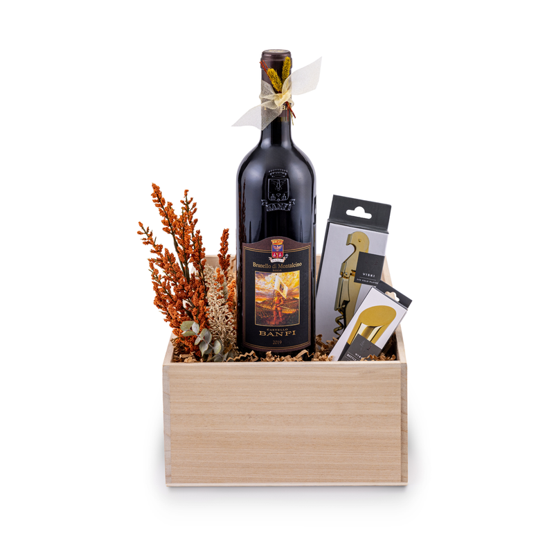 Tuscan Treasure Wooden Crate Gift Box