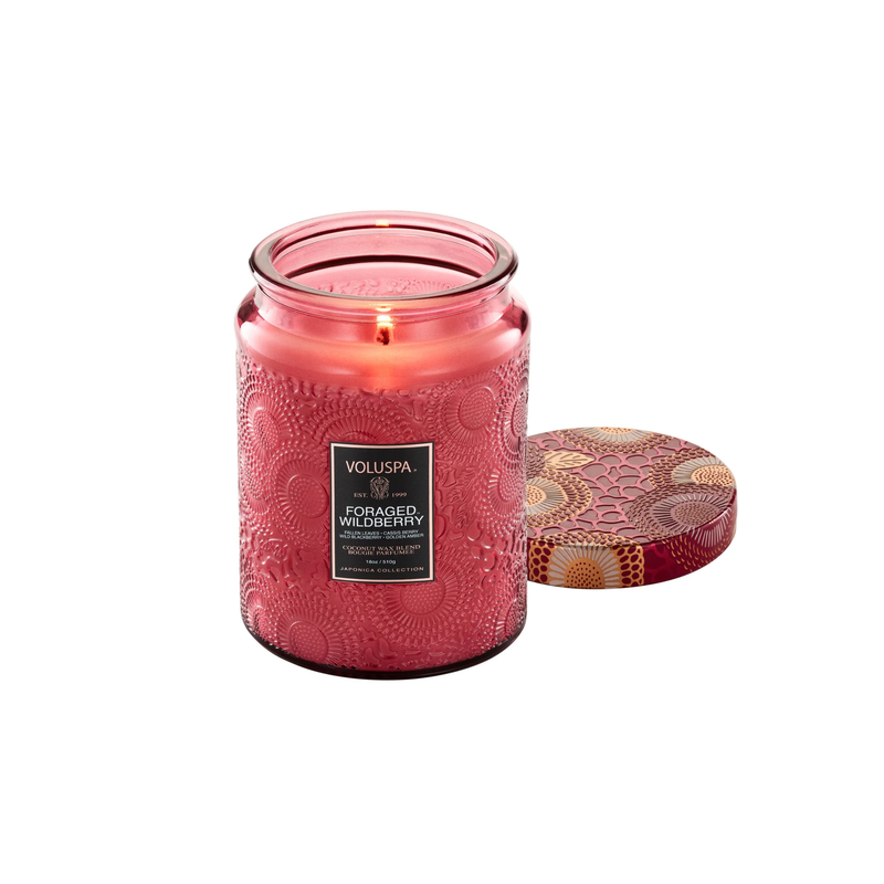 Voluspa "Foraged Wildberry" Large Jar Candle