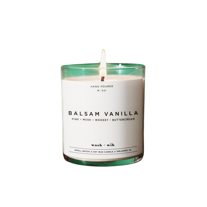 Wash & Wik Balsam Vanilla Candle