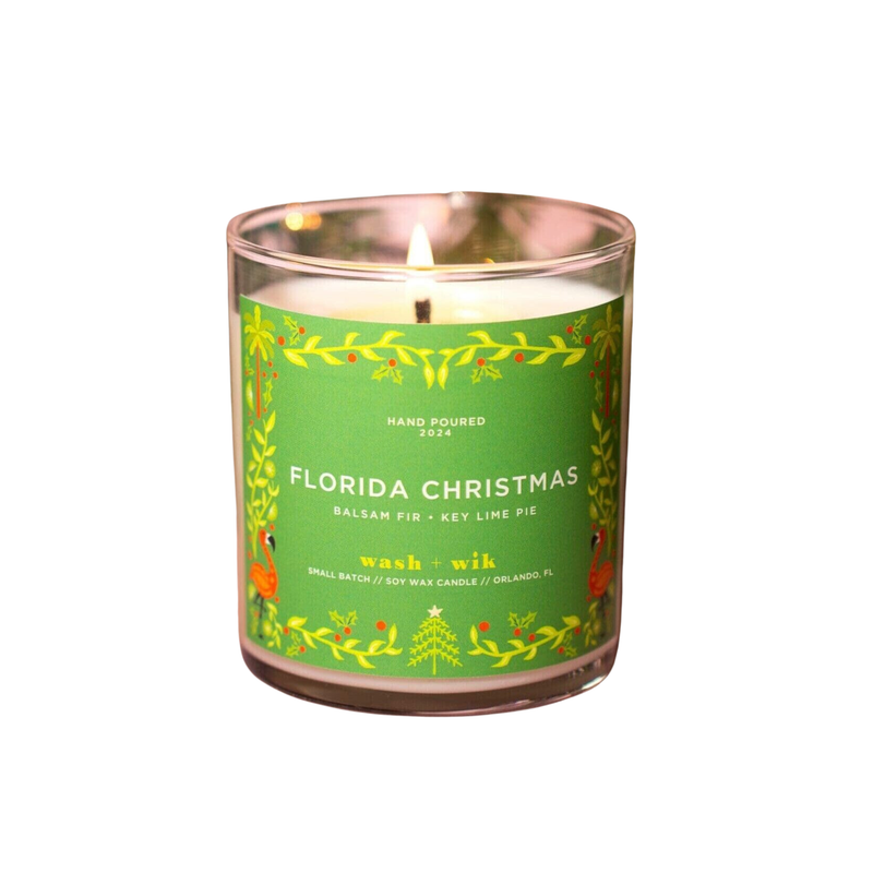 Wash & Wik Florida Christmas Candle