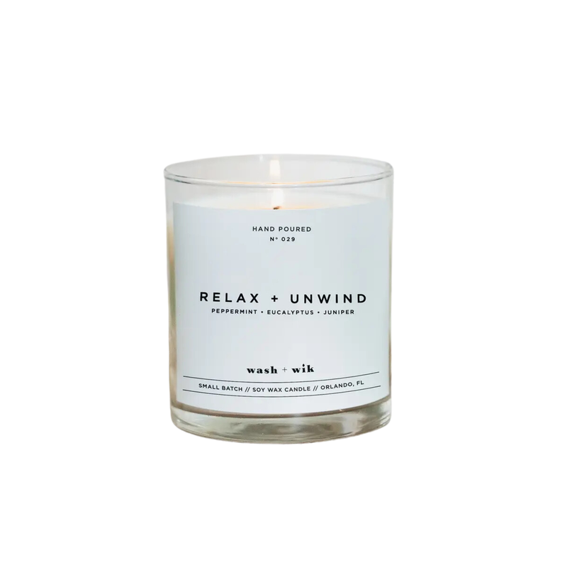 Wash & Wik Relax & Unwind Candle