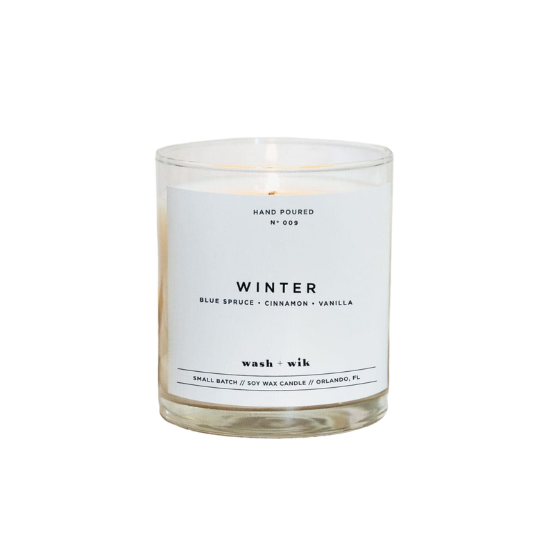 Wash & Wik Winter Candle