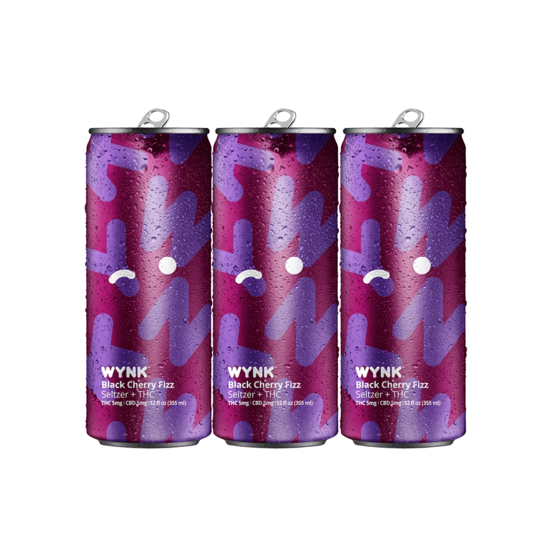 WYNK 5mg THC Black Cherry Fizz Cannabis Seltzer