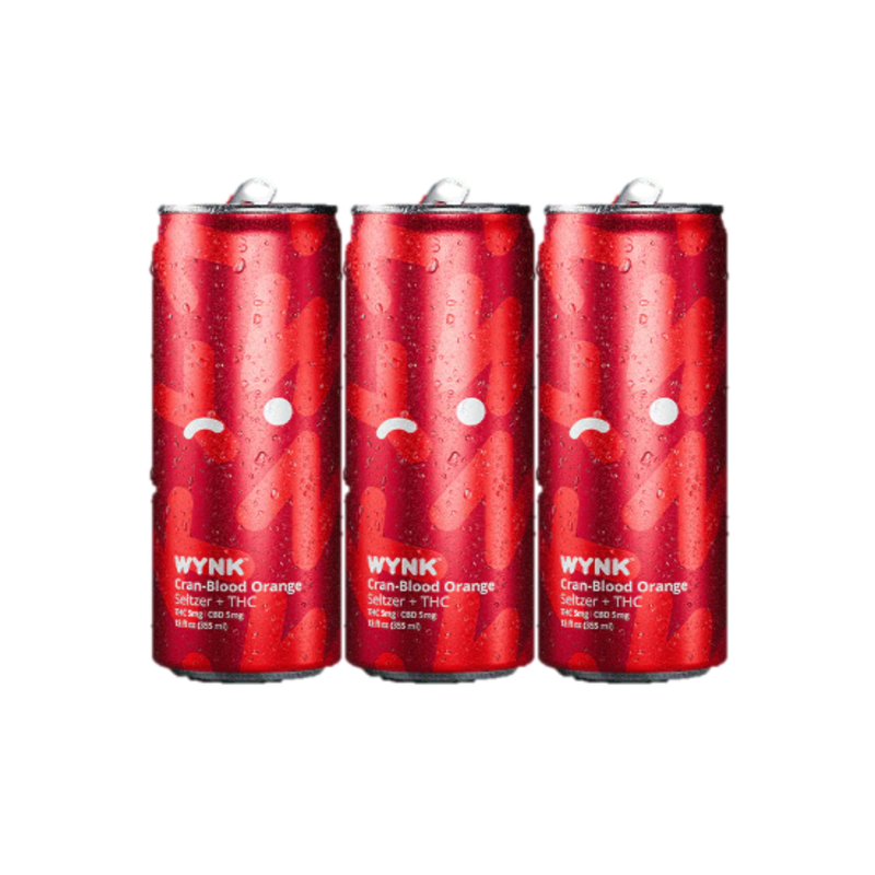 WYNK 5mg THC Cranberry Blood Orange Cannabis Seltzer