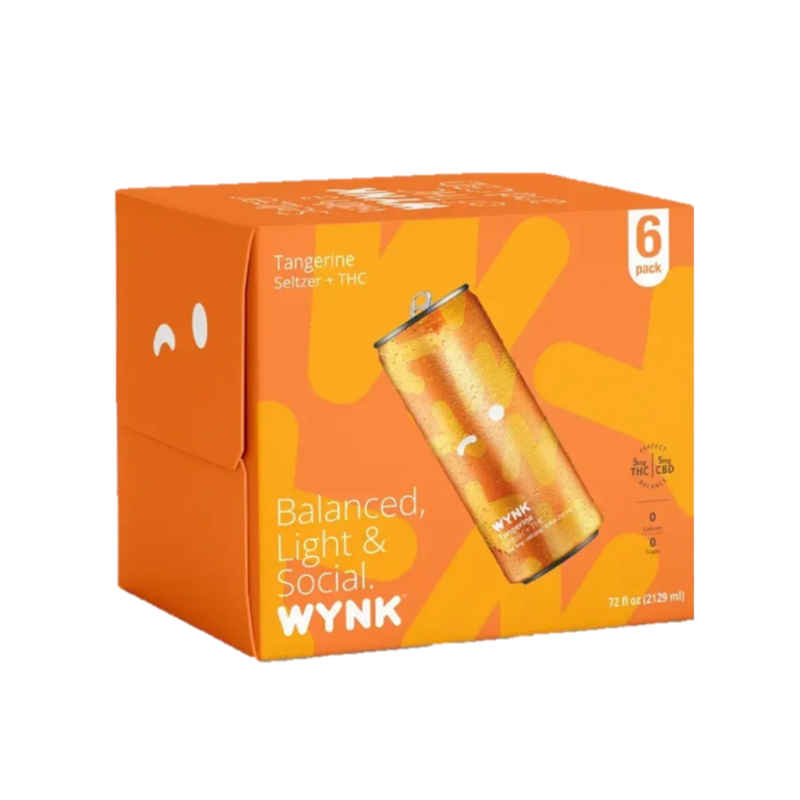 WYNK 5mg THC Tangerine Cannabis Seltzer